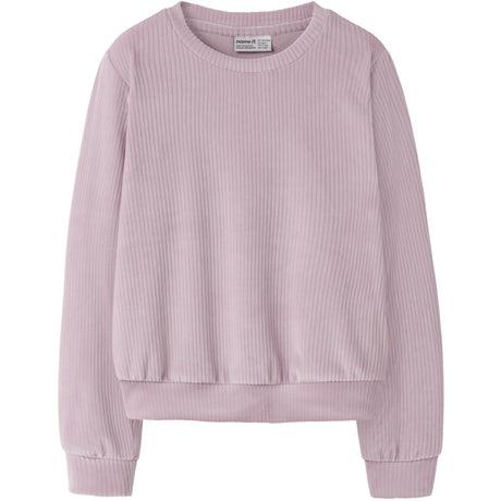 Name It Keepsake Lilac Nkfveloa Ls Fløjl Kort Top