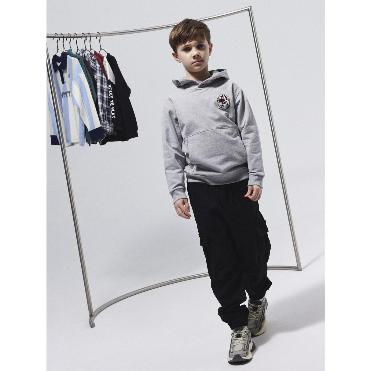 Name It Black Nkmskoma Rlx Cargo Sweat Bukser Bru