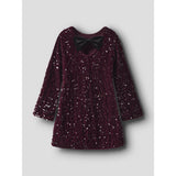 NAME IT Girls Nkfrusitta Ls Dress Keid, Black, 104 NAME IT Girls Nkfrusitta Ls Dress Keid, Black, 104