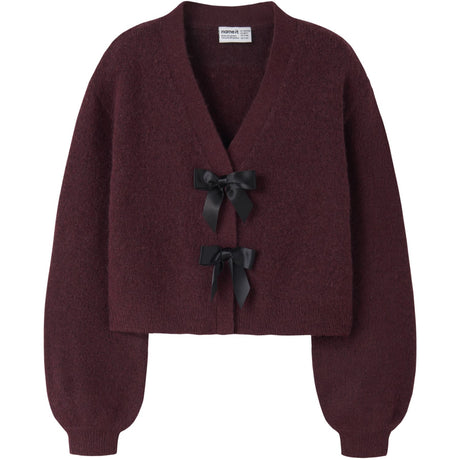 Name It Burgundy Black Bow Nkfrina Ls Strik Card