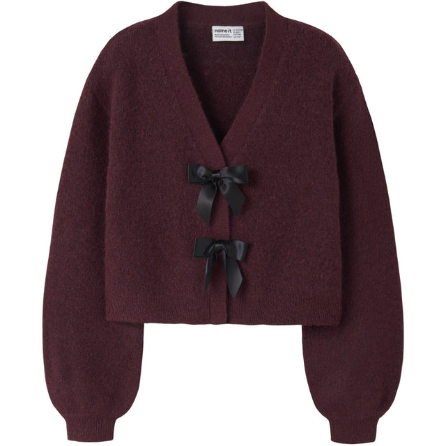 Name It Burgundy Black Bow Nkfrina Ls Strik Card