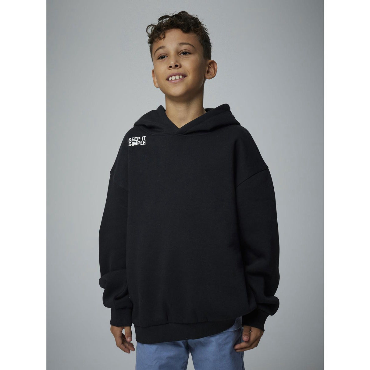 Name It Black Nkmbronx Ls Rlx Swe Bru Wh Bf