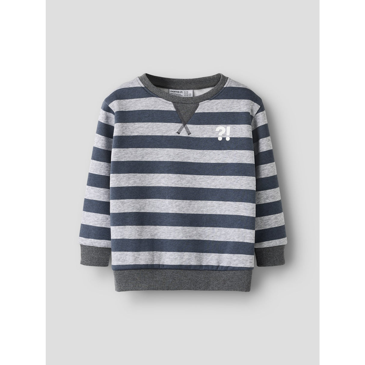 Name It Light Grey Melange Nmmovillo Ls Nreg Swe Bru Bf