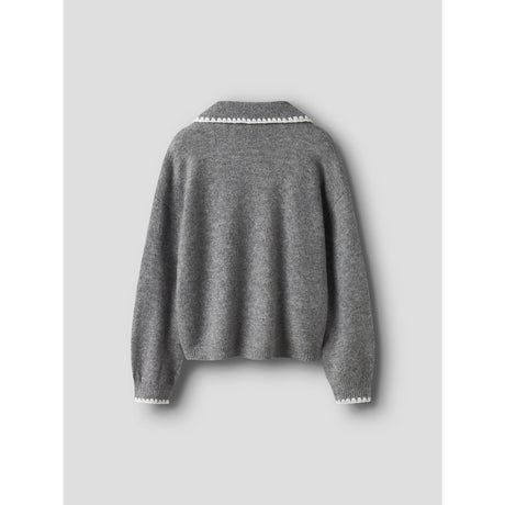Name It Grey Melange Nkfrikasa Ls Strik Polo