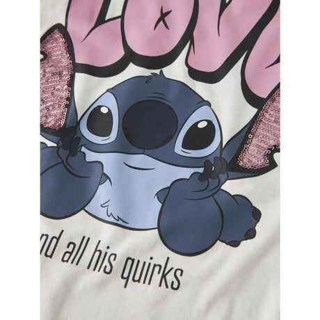 Name It Cloud Dancer Nkfodina Stitch Ss Nreg Top Box Wdi