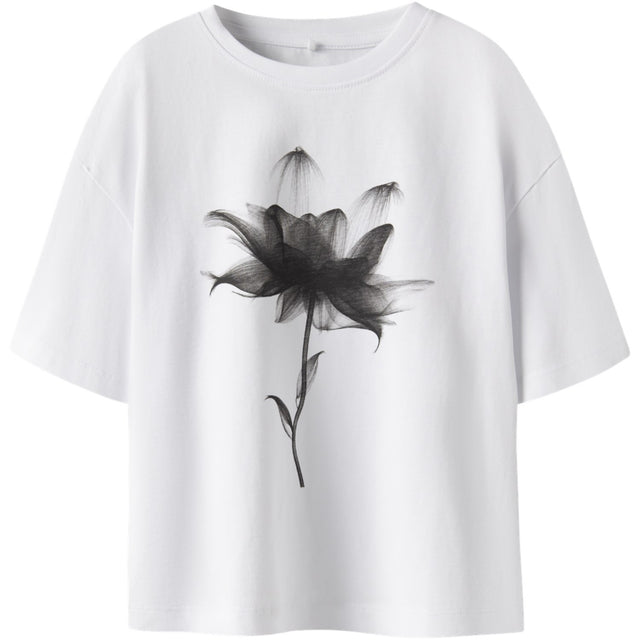 Name It Bright White Nkfsvea Ss Rlx Top Box