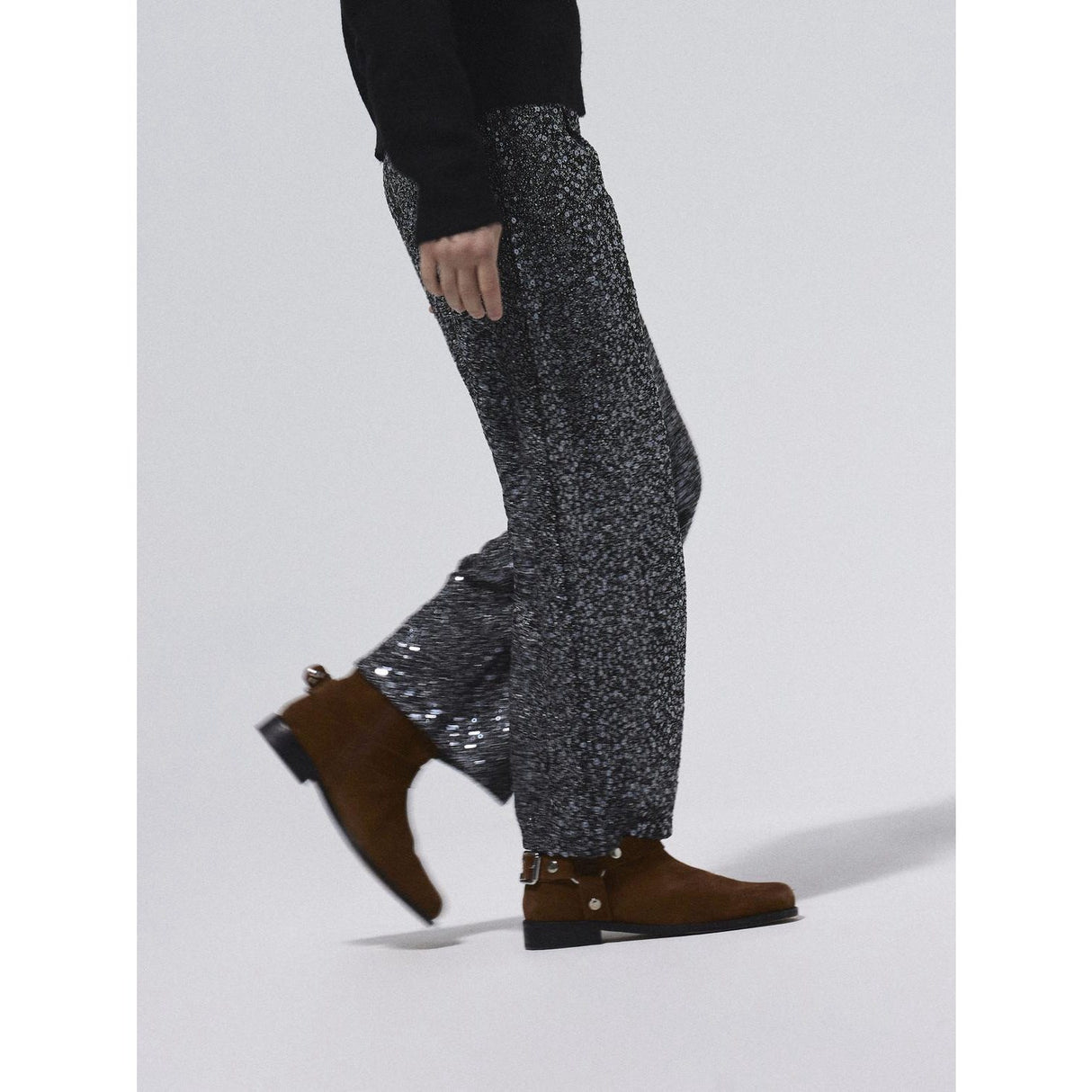 Name It Black Nkfsura Wide Bukser