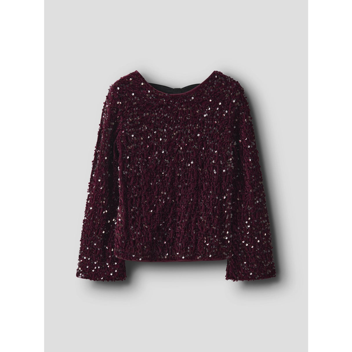 Name It Burgundy Black Bow Nkfrusitta Ls Sløjfe Bluse