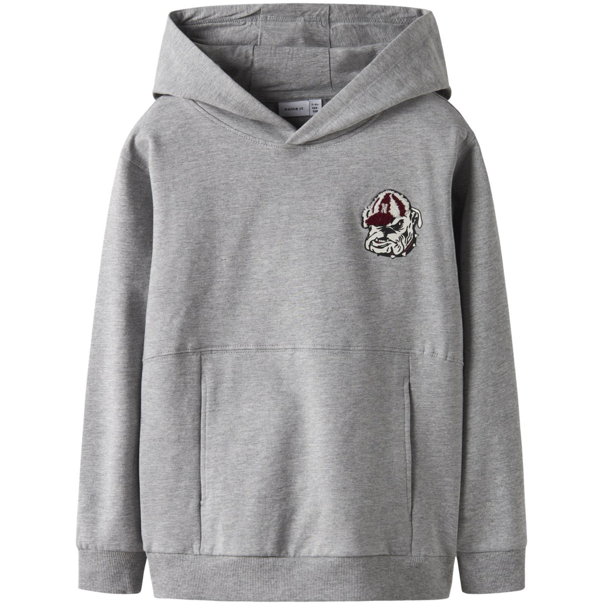 Name It Grey Melange Nkmsteven Ls Nreg Sweat Wh Bru