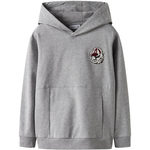 Name It Grey Melange Nkmsteven Ls Nreg Sweat Wh Bru