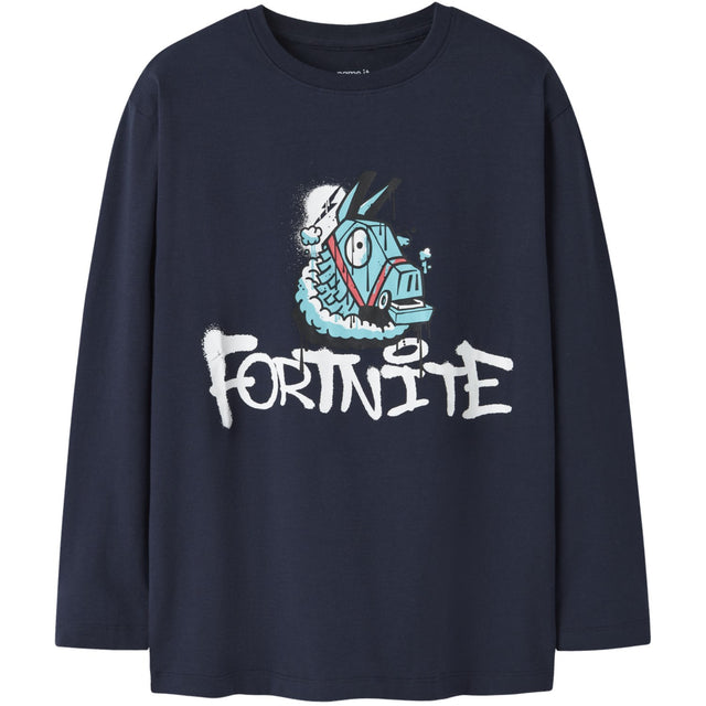 Name It Navy Blazer Nkmoxen Fortnite Ls Nreg Top Box Bfu
