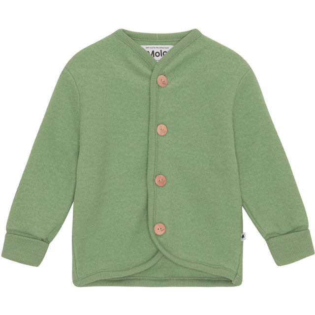 Molo Moss Green Umber Fleece Jakke