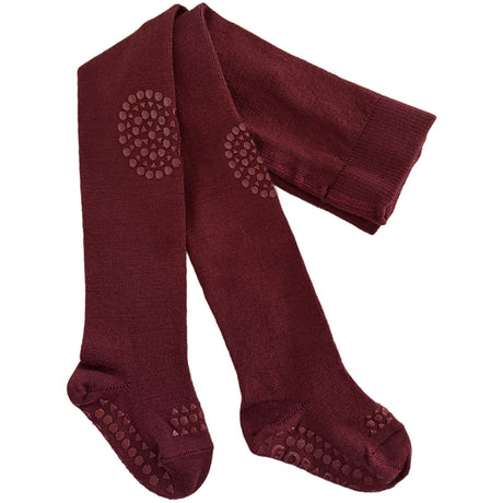Gobabygo Wine Red Crawling Strømpebukser Merino Uld