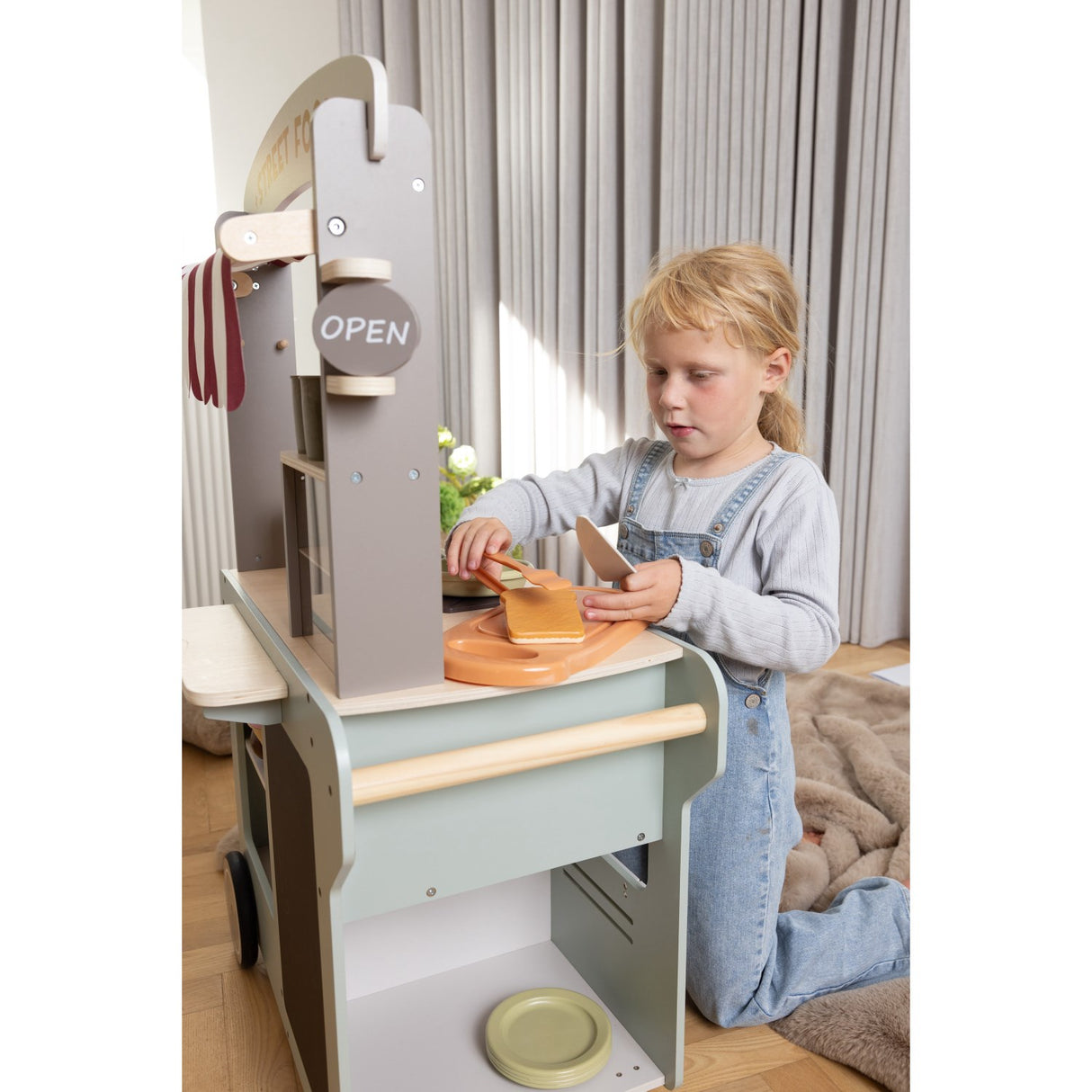 Dantoy Street Food Vogn Træ 26 Dele