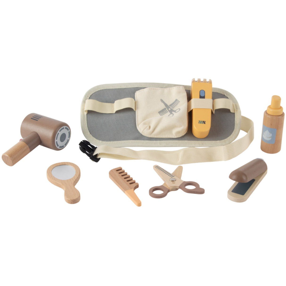 Dantoy Barber Sæt Træ I Gaveæske 8 Dele