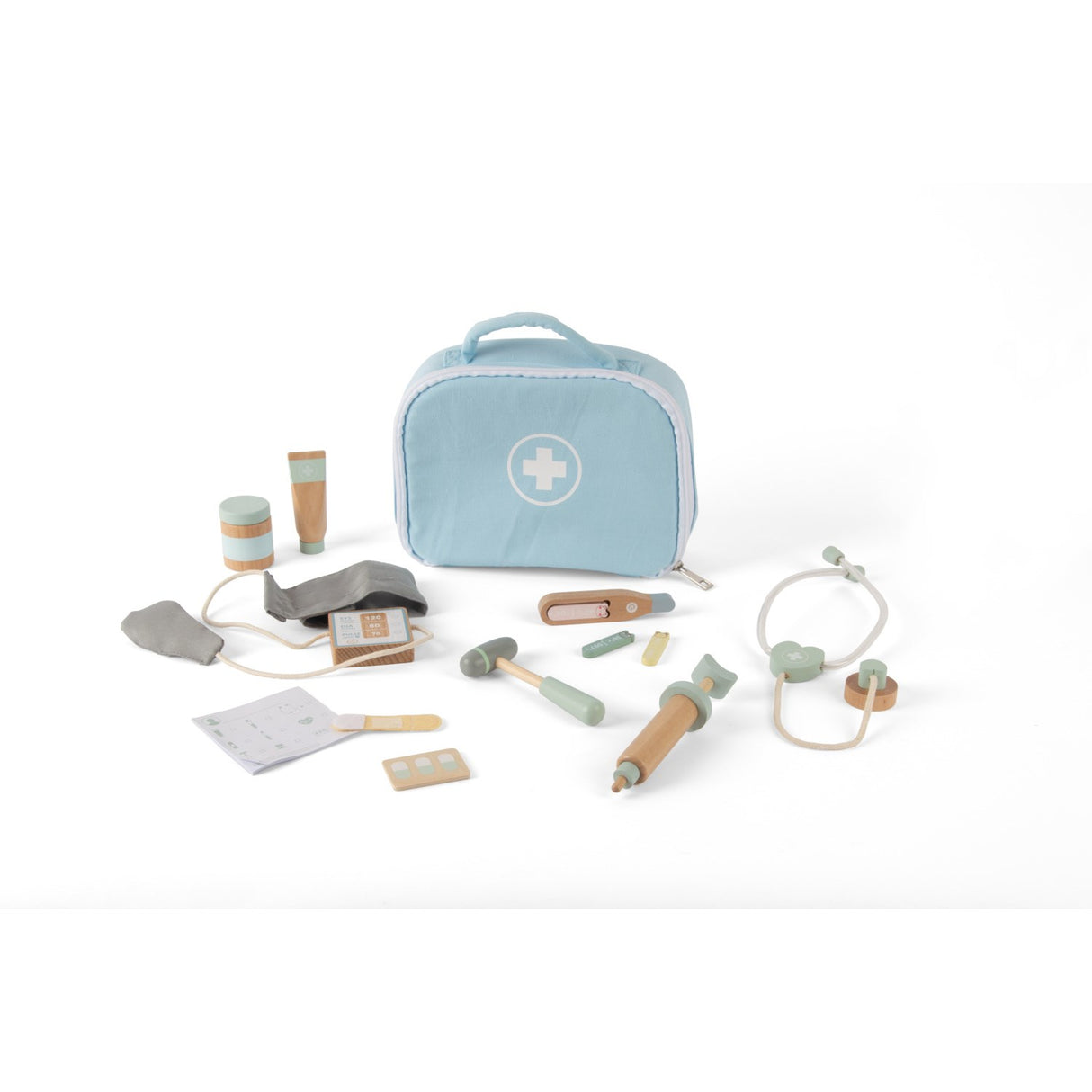 Dantoy Læge Sæt Træ I Gaveæske 14 Dele