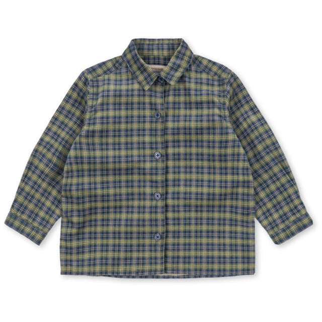 Konges Sløjd Laurel Blue Check Cara Ls Skjorte GOTS
