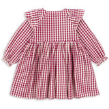 Konges Sløjd Sangria/Butter Check Kim Kjole GOTS