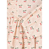 Konges Sløjd Cherry Pink Motif Cianna Ls Sløjfe Kjole GOTS