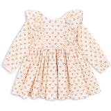 Konges Sløjd Cherry Pink Motif Cianna Ls Sløjfe Kjole GOTS