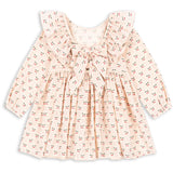 Konges Sløjd Cherry Pink Motif Cianna Ls Sløjfe Kjole GOTS