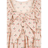 Konges Sløjd Cherry Pink Motif Cianna Ls Sløjfe Kjole GOTS