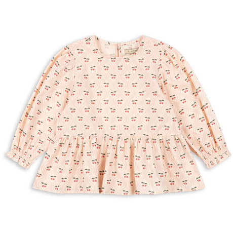 Konges Sløjd Cherry Pink Motif Cianna Bluse GOTS