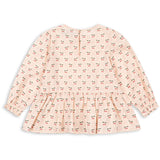 Konges Sløjd Cherry Pink Motif Cianna Bluse GOTS