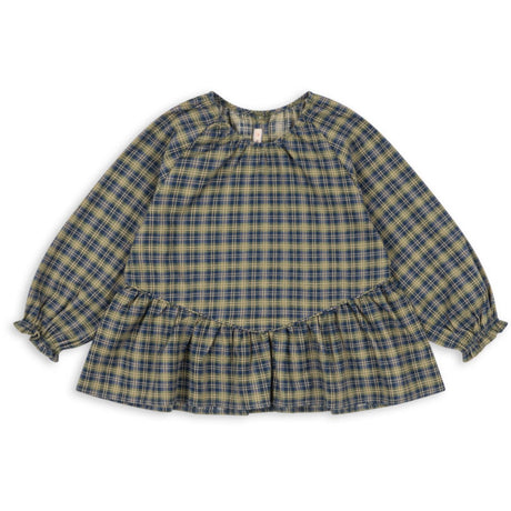 Konges Sløjd Laurel Blue Check Terre Bluse GOTS