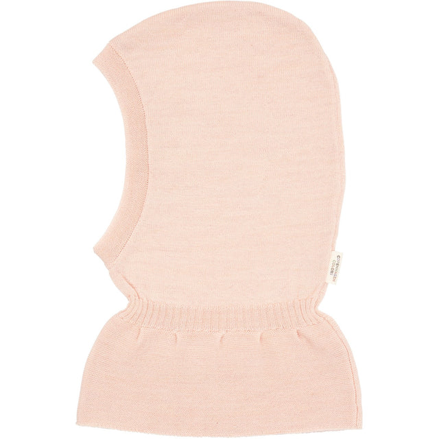 COPENHAGEN COLORS Soft Pink Lt. Strikket Merino Elefanthue Med Flæse