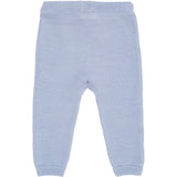 COPENHAGEN COLORS Dusty Blue Merino Baby Leggings In Garter Stitch