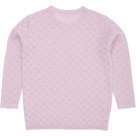 COPENHAGEN COLORS Lavender Merino Classic Pointelle Bluse