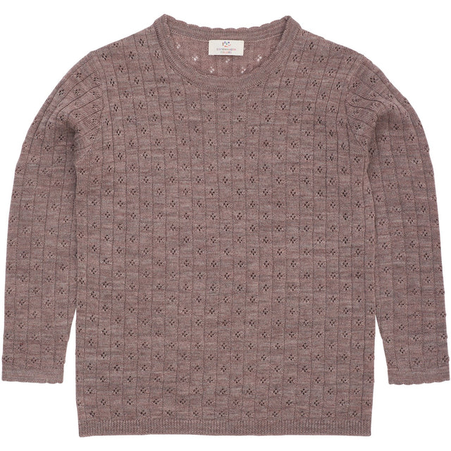 COPENHAGEN COLORS Natural Merino Classic Pointelle Bluse