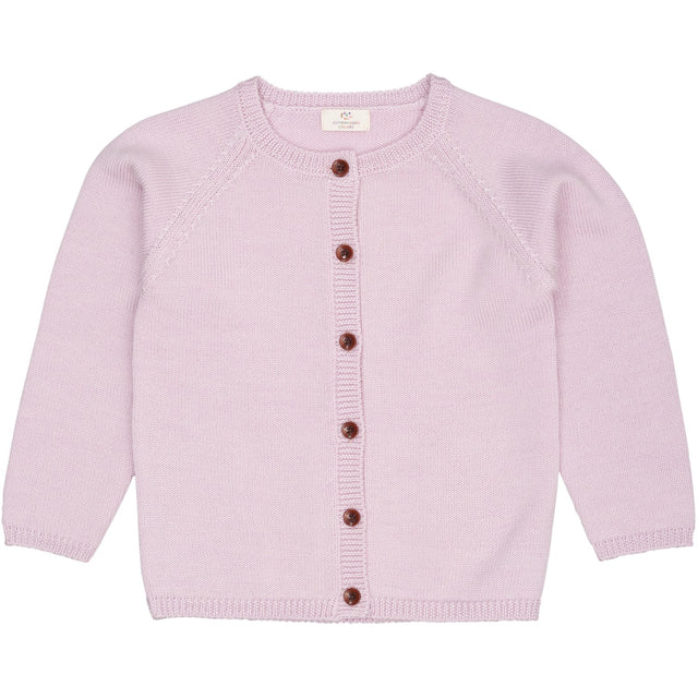 COPENHAGEN COLORS Lavender Merino Strikket Cardigan