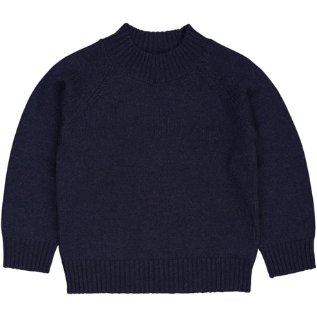 COPENHAGEN COLORS Navy Pull Over W Skildpadde Neck