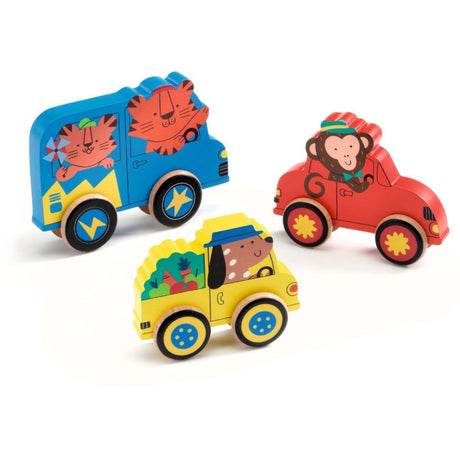 Djeco Puzz & Roll, Køretøjer
