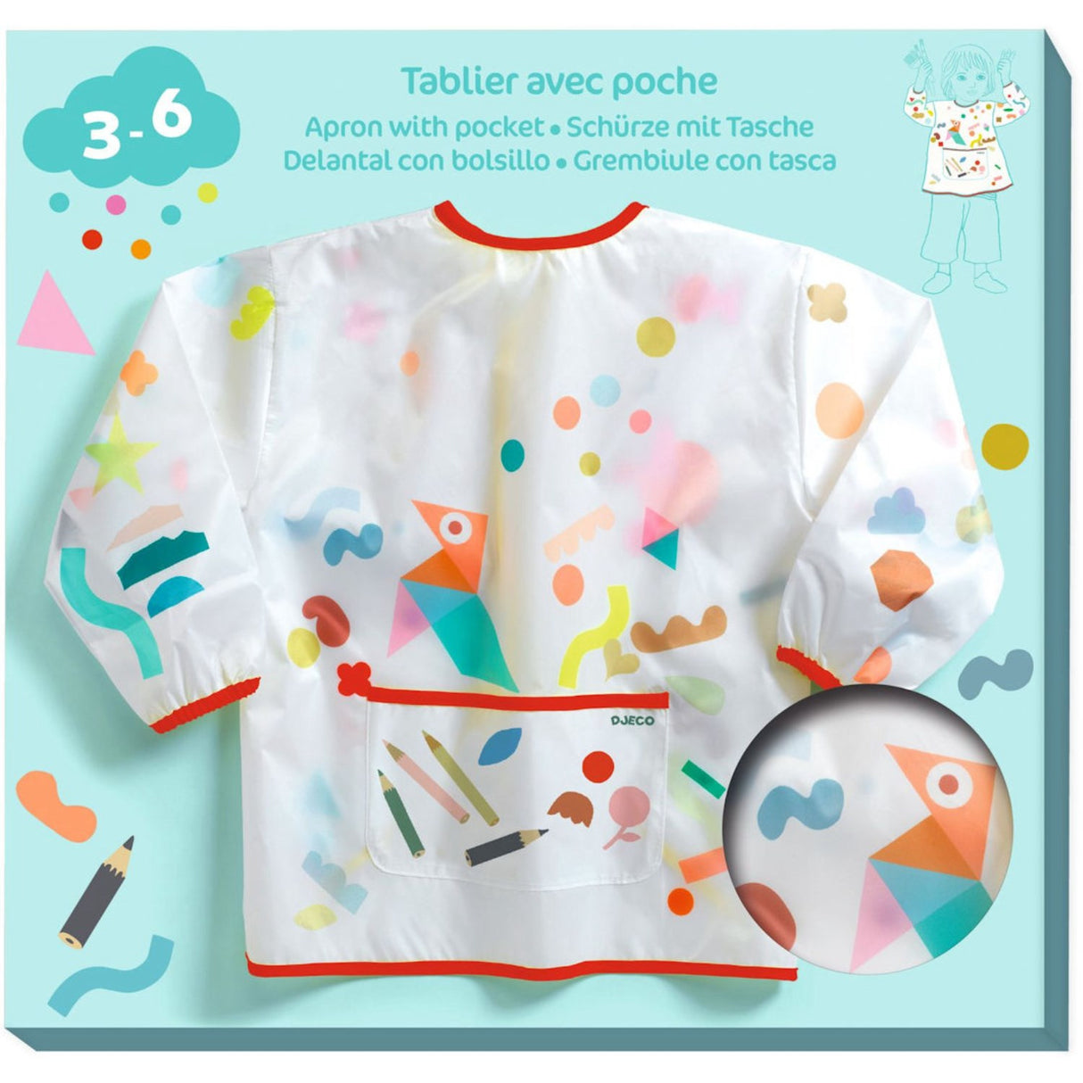 Djeco Maleforklæde M/Lomme