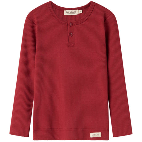 MarMar Modal Hibiscus Red Bluse