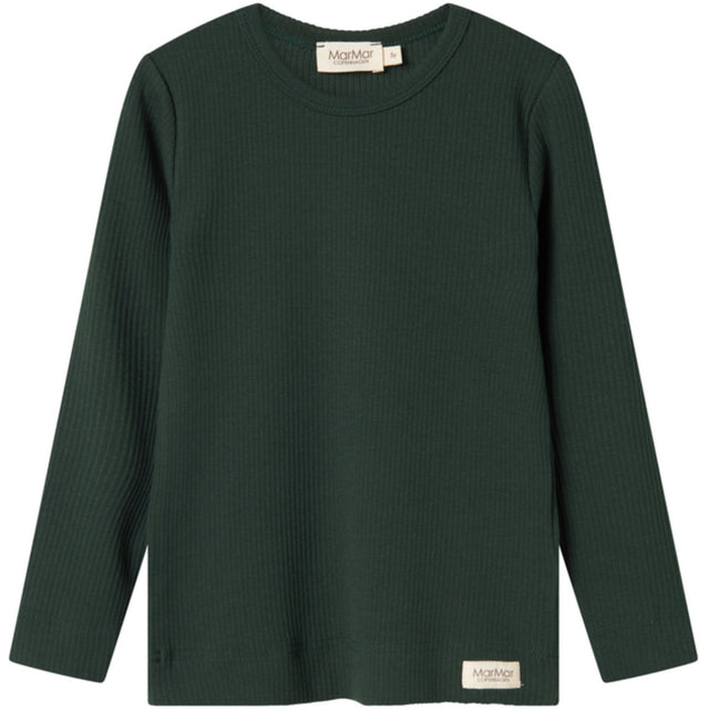 MarMar Modal Dark Leaf Plain Bluse