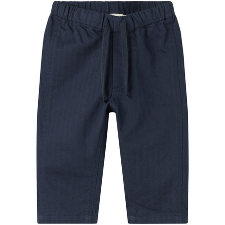MarMar Herringbone Twill Pilot Navy Polle Bukser