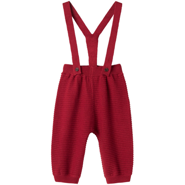 MarMar Cotton Rayon Knit Solid Hibiscus Red Perrin Bukser