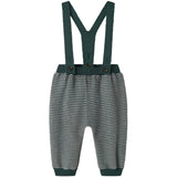 MarMar Cotton Rayon Knit Stripe Dark Leaf Stripe Perrin Bukser