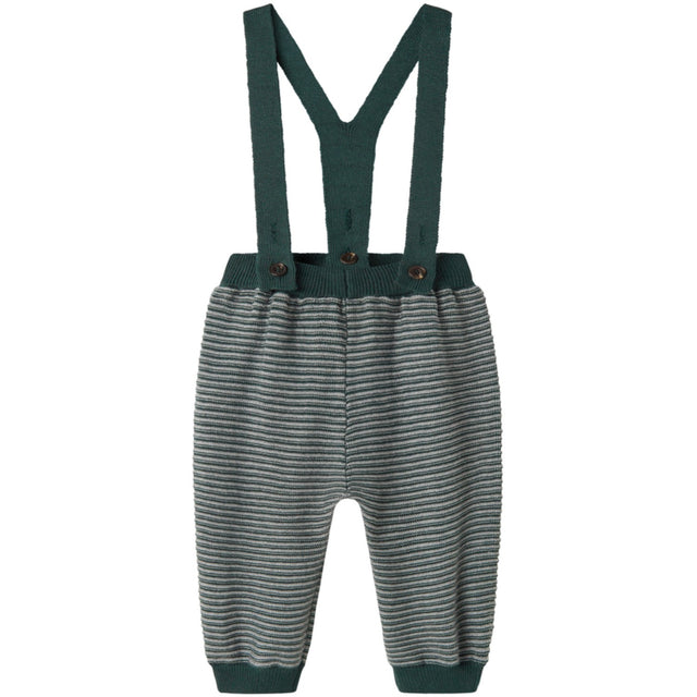 MarMar Cotton Rayon Knit Stripe Dark Leaf Stripe Perrin Bukser