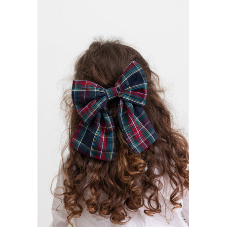 MarMar Check Pilot Navy Check Alina L Hair Sløjfe