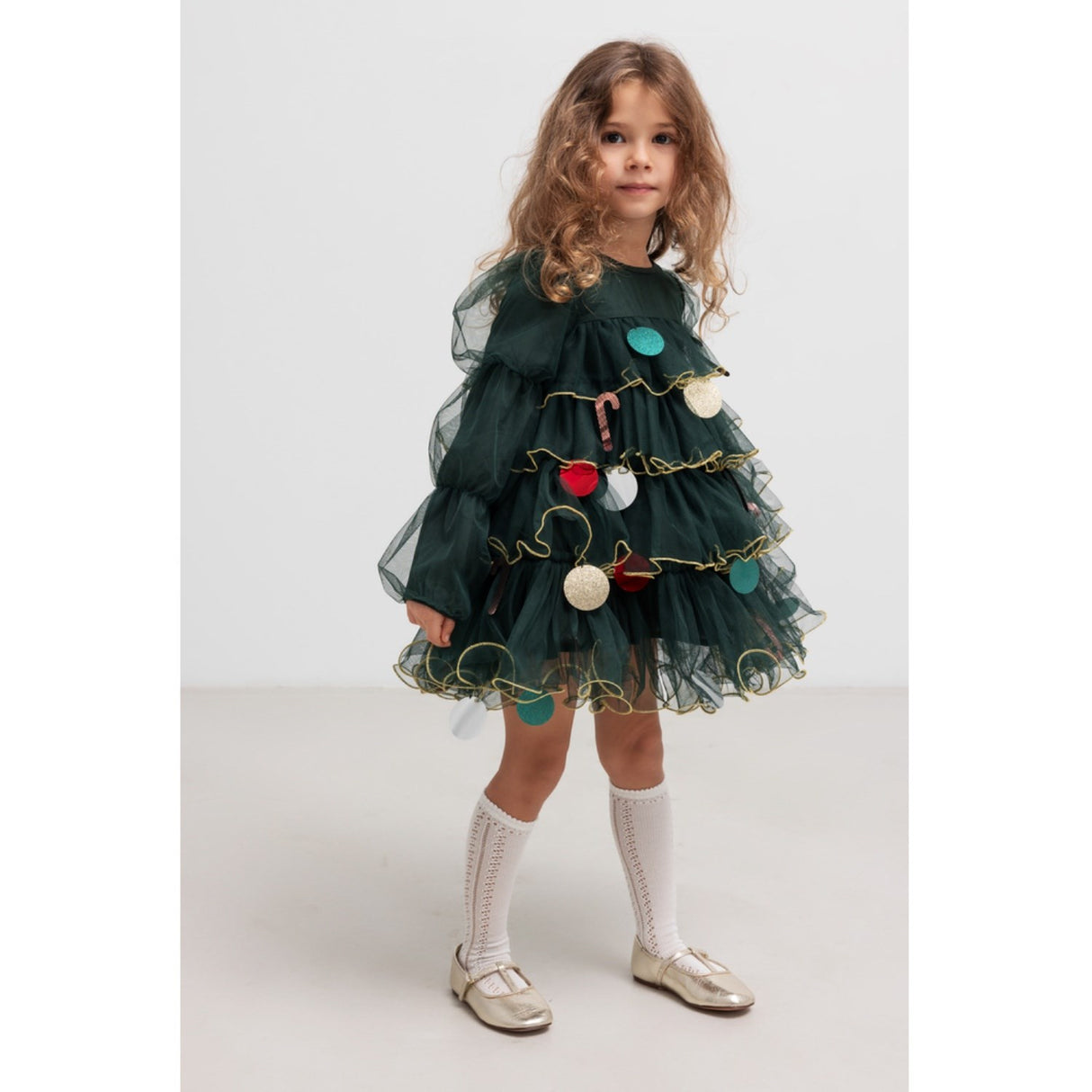 MarMar Ballerina Glitter Dark Leaf December Kjole