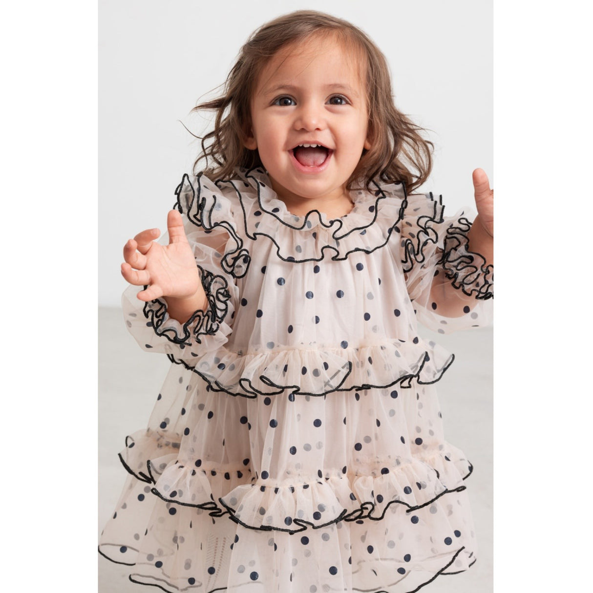 MarMar Tulle Black Dots Dakira LS B Kjole