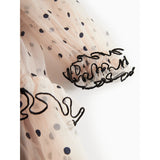 MarMar Tulle Black Dots Dakira LS Kjole