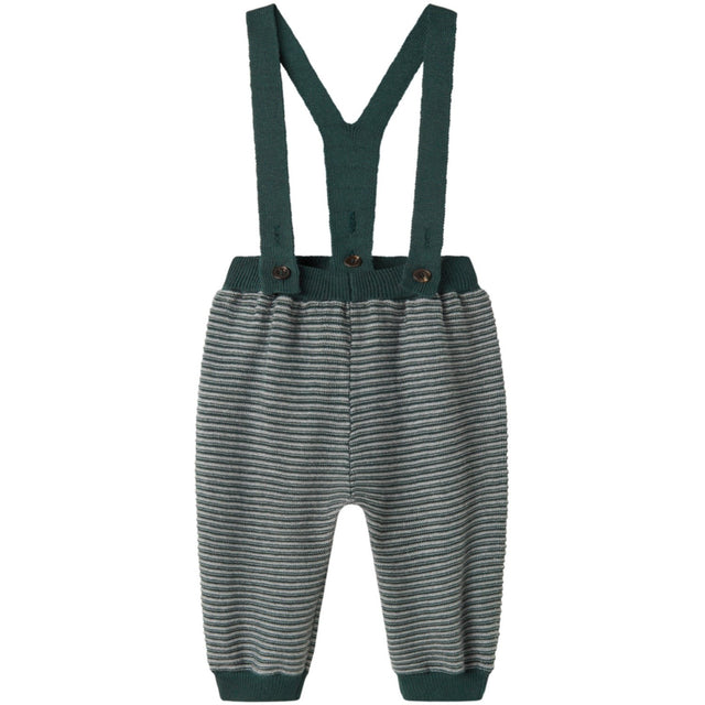 MarMar Cotton Rayon Knit Stripe Dark Leaf Stripe Perrin Bukser