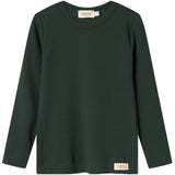 MarMar Modal Dark Leaf Plain Bluse