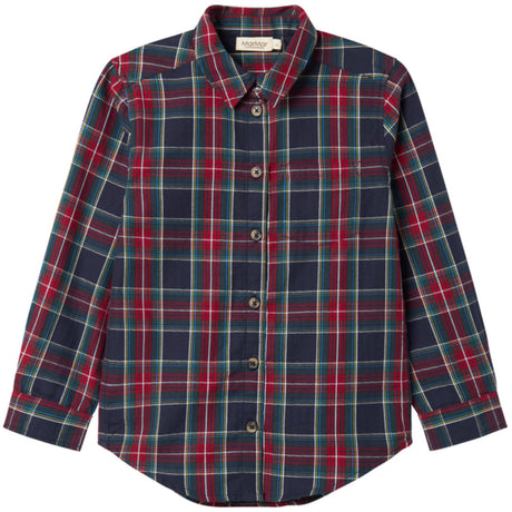 MarMar Check Pilot Navy Check Tommy Skjorte